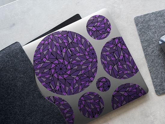 Crystal Daze Abstract Geometric DIY Laptop Stickers