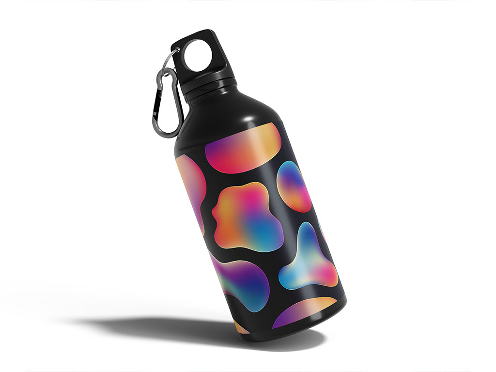 Cybertronic Separation Abstract Geometric Water Bottle DIY Stickers