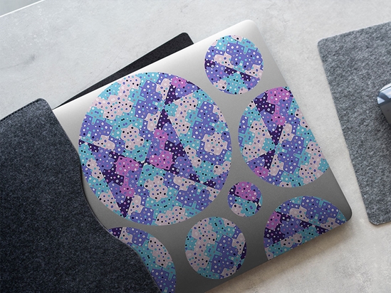 Fragile Glass Abstract Geometric DIY Laptop Stickers