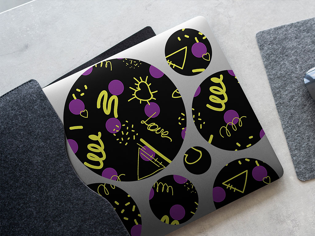 Inside Out Abstract Geometric DIY Laptop Stickers