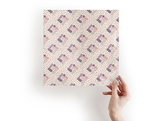 Plum Pudding Abstract Geometric Craft Sheets