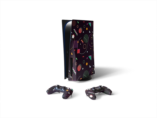 Saturn Scout Abstract Geometric Sony PS5 DIY Skin