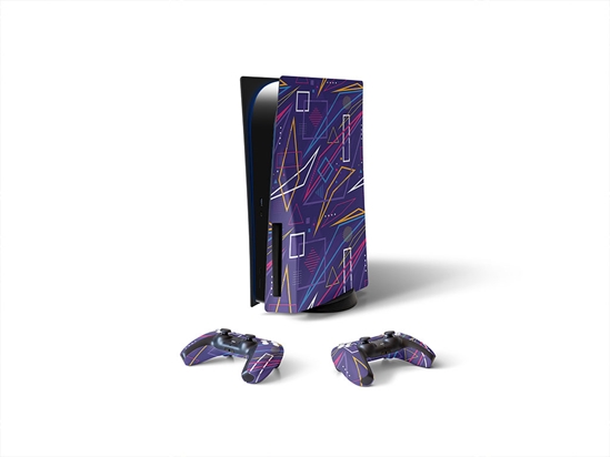 Secret Code Abstract Geometric Sony PS5 DIY Skin