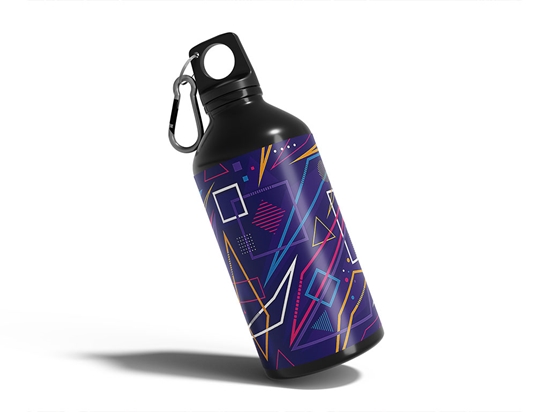 Secret Code Abstract Geometric Water Bottle DIY Stickers