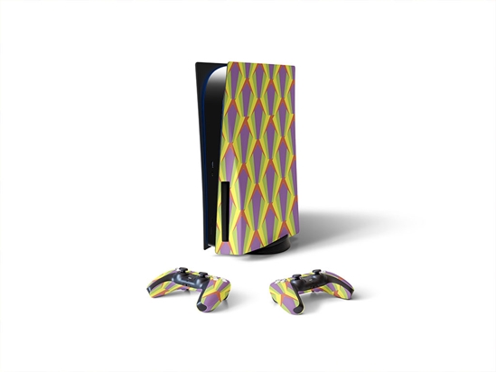 Velveteen Waves Abstract Geometric Sony PS5 DIY Skin