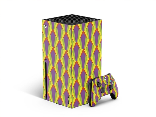 Velveteen Waves Abstract Geometric XBOX DIY Decal