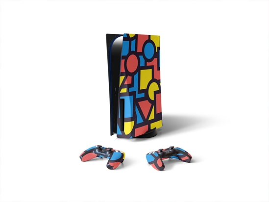 Basic Geometry Abstract Geometric Sony PS5 DIY Skin