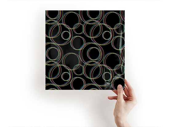 Black Rainbow Abstract Geometric Craft Sheets