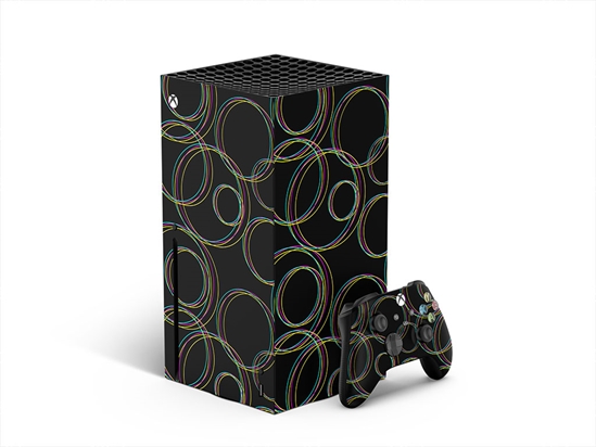 Black Rainbow Abstract Geometric XBOX DIY Decal