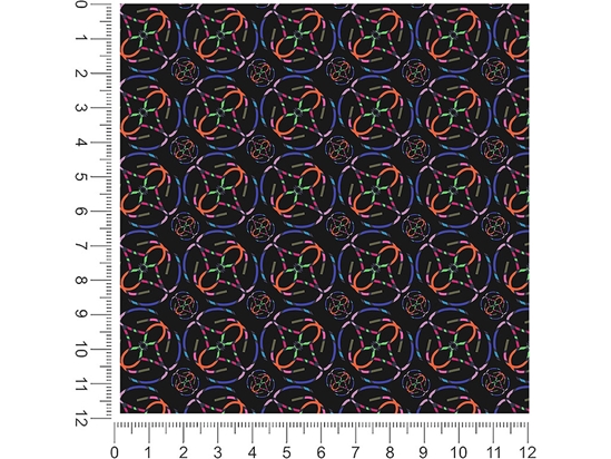 Chasing Night Abstract Geometric 1ft x 1ft Craft Sheets