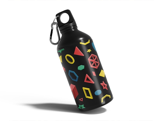 Digital Witness Abstract Geometric Water Bottle DIY Stickers