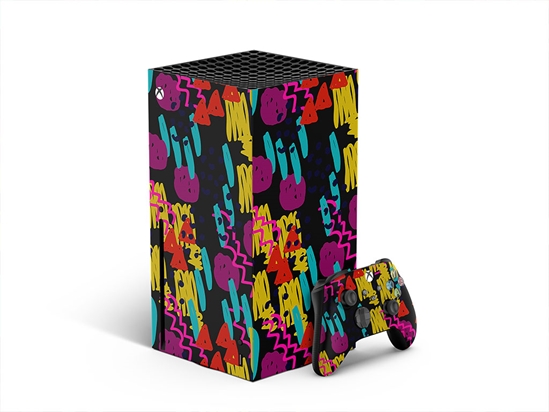 Disco Backfire Abstract Geometric XBOX DIY Decal