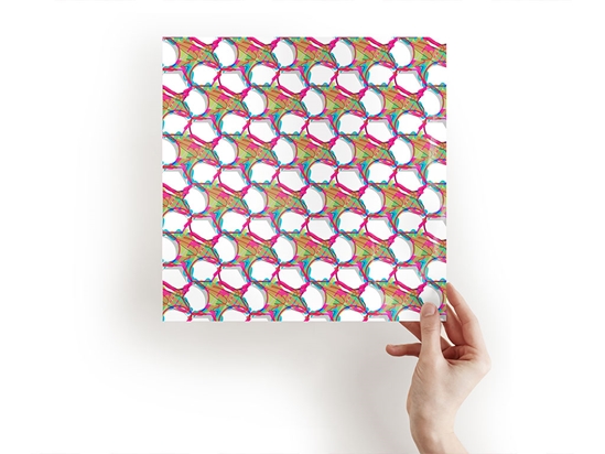 Double Helix Abstract Geometric Craft Sheets