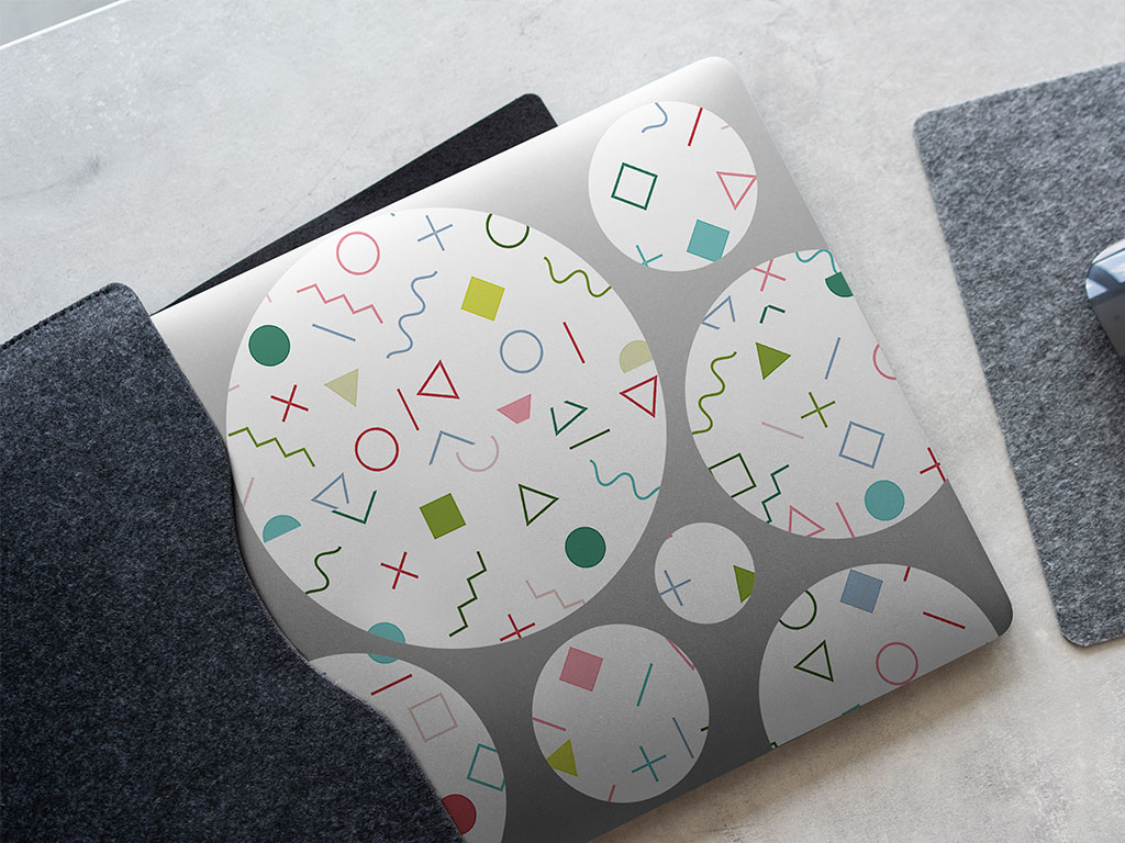 Dress Up Abstract Geometric DIY Laptop Stickers