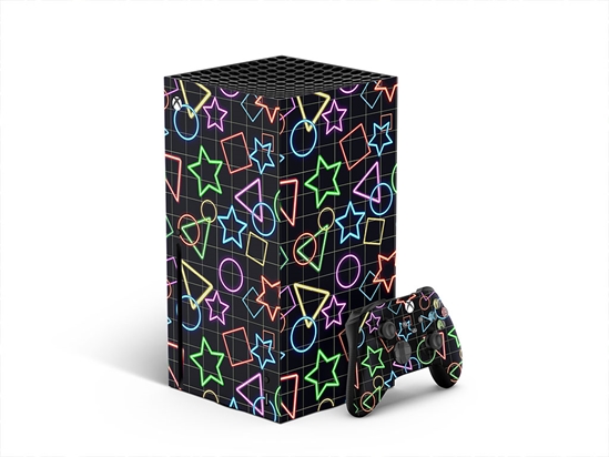 Neon Bowling Abstract Geometric XBOX DIY Decal