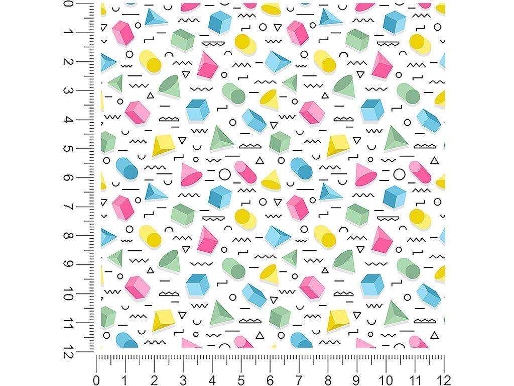 Regained Equilibrium Abstract Geometric 1ft x 1ft Craft Sheets