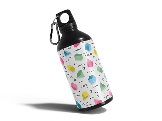 Regained Equilibrium Abstract Geometric Water Bottle DIY Stickers