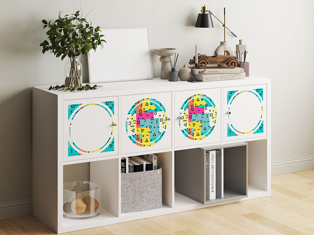 Rockin Memphis Abstract Geometric DIY Furniture Stickers