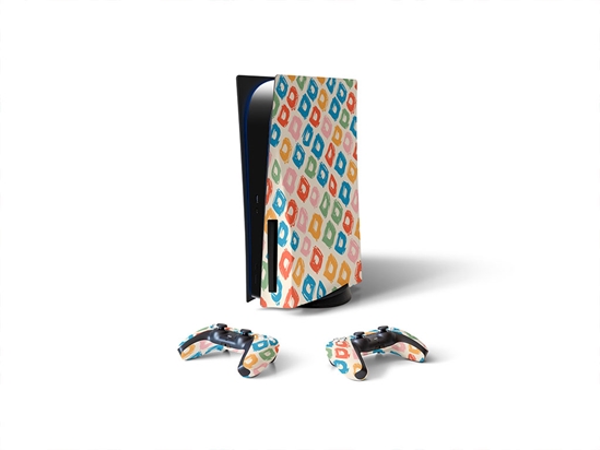 Total Excitement Abstract Geometric Sony PS5 DIY Skin