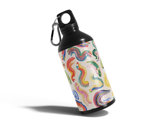 Walk Away Abstract Geometric Water Bottle DIY Stickers