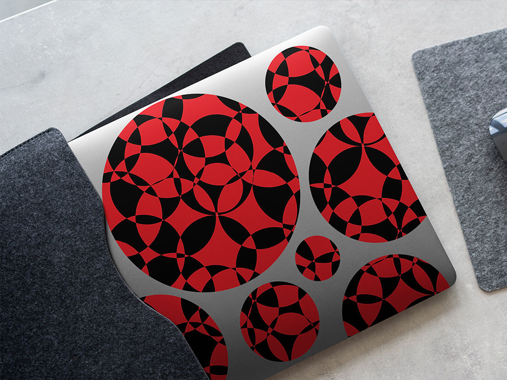 Alert Level Abstract Geometric DIY Laptop Stickers