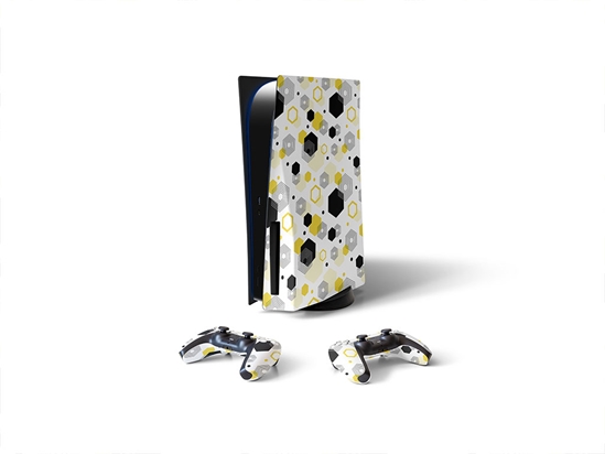 Oh Beehive Abstract Geometric Sony PS5 DIY Skin