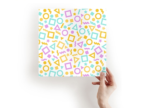 Spring Confetti Abstract Geometric Craft Sheets