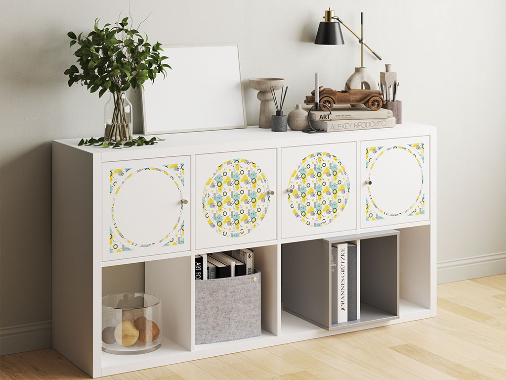 Sunny Reflections Abstract Geometric DIY Furniture Stickers