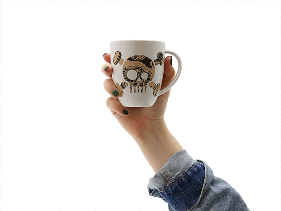 Skull Tankard Alcohol DIY Vinyl Decals