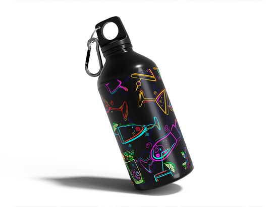 Tequila Negro Alcohol Water Bottle DIY Stickers