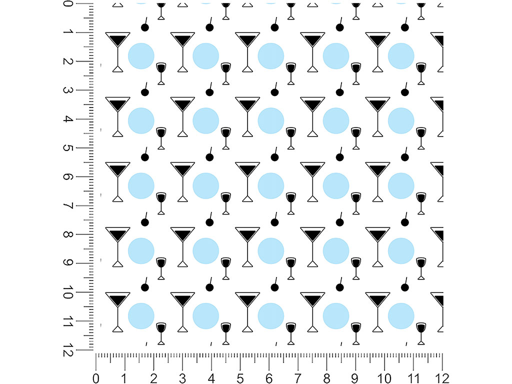 Classic Cocktails Alcohol 1ft x 1ft Craft Sheets