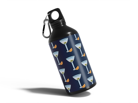 Orange Drop Alcohol Water Bottle DIY Stickers