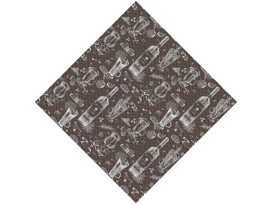 Black Spiced Alcohol Vinyl Wrap Pattern