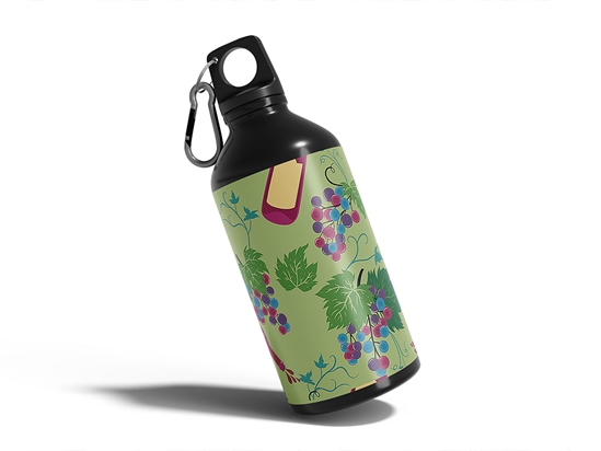 Voluptuous Vineyard Alcohol Water Bottle DIY Stickers