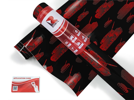 Red Tanks  Craft Vinyl Roll