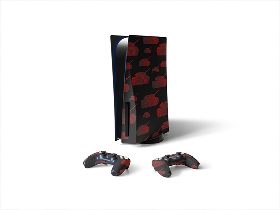 Red Tanks  Sony PS5 DIY Skin