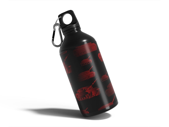 Red Tanks  Water Bottle DIY Stickers