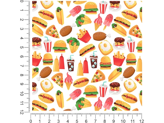 Fast Food  1ft x 1ft Craft Sheets