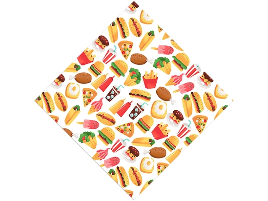 Fast Food Americana Vinyl Wrap Pattern