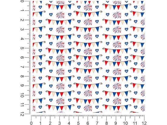 Bunting Stunting  1ft x 1ft Craft Sheets