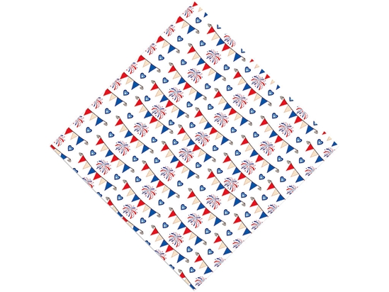 Bunting Stunting Americana Vinyl Wrap Pattern