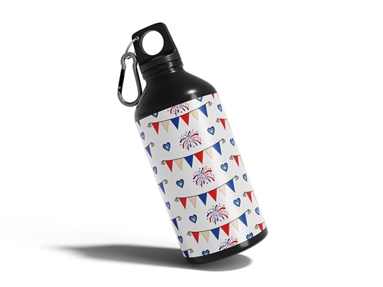 Bunting Stunting  Water Bottle DIY Stickers