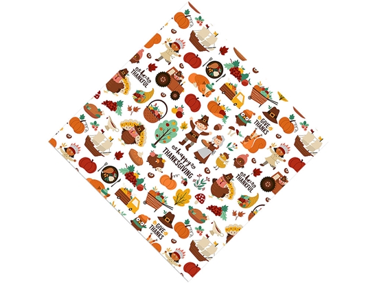 Happy Thanksgiving Americana Vinyl Wrap Pattern