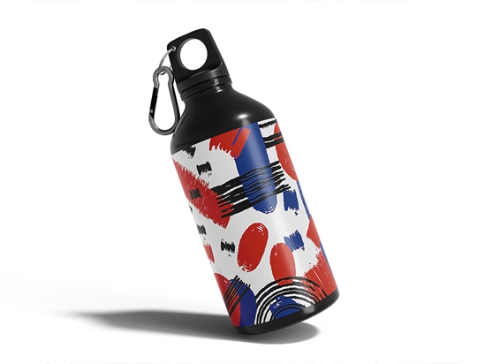 Abstract Patriot  Water Bottle DIY Stickers