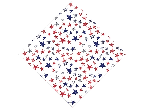 Crayon Stars Americana Vinyl Wrap Pattern