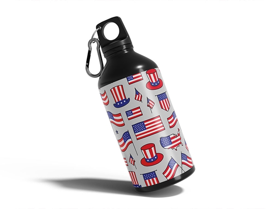 Flagging Down  Water Bottle DIY Stickers