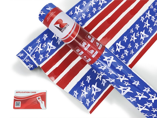 Painted Flag  Craft Vinyl Roll