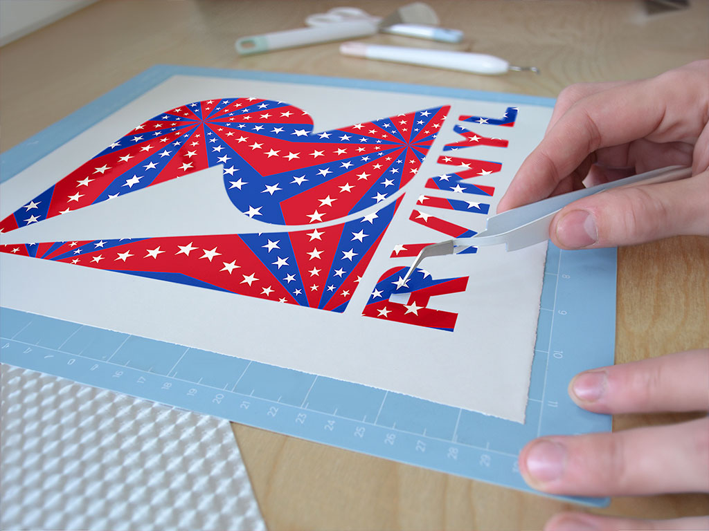 Patriotic Pinwheel  Easy Weed Craft Vinyl