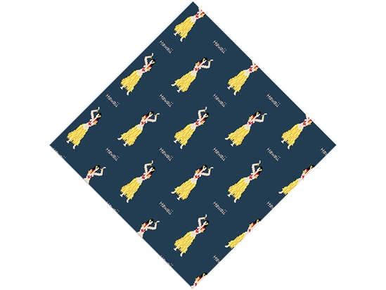 Hawaii Hula Americana Vinyl Wrap Pattern