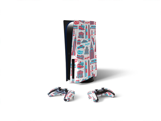 Patriotic Buildings  Sony PS5 DIY Skin